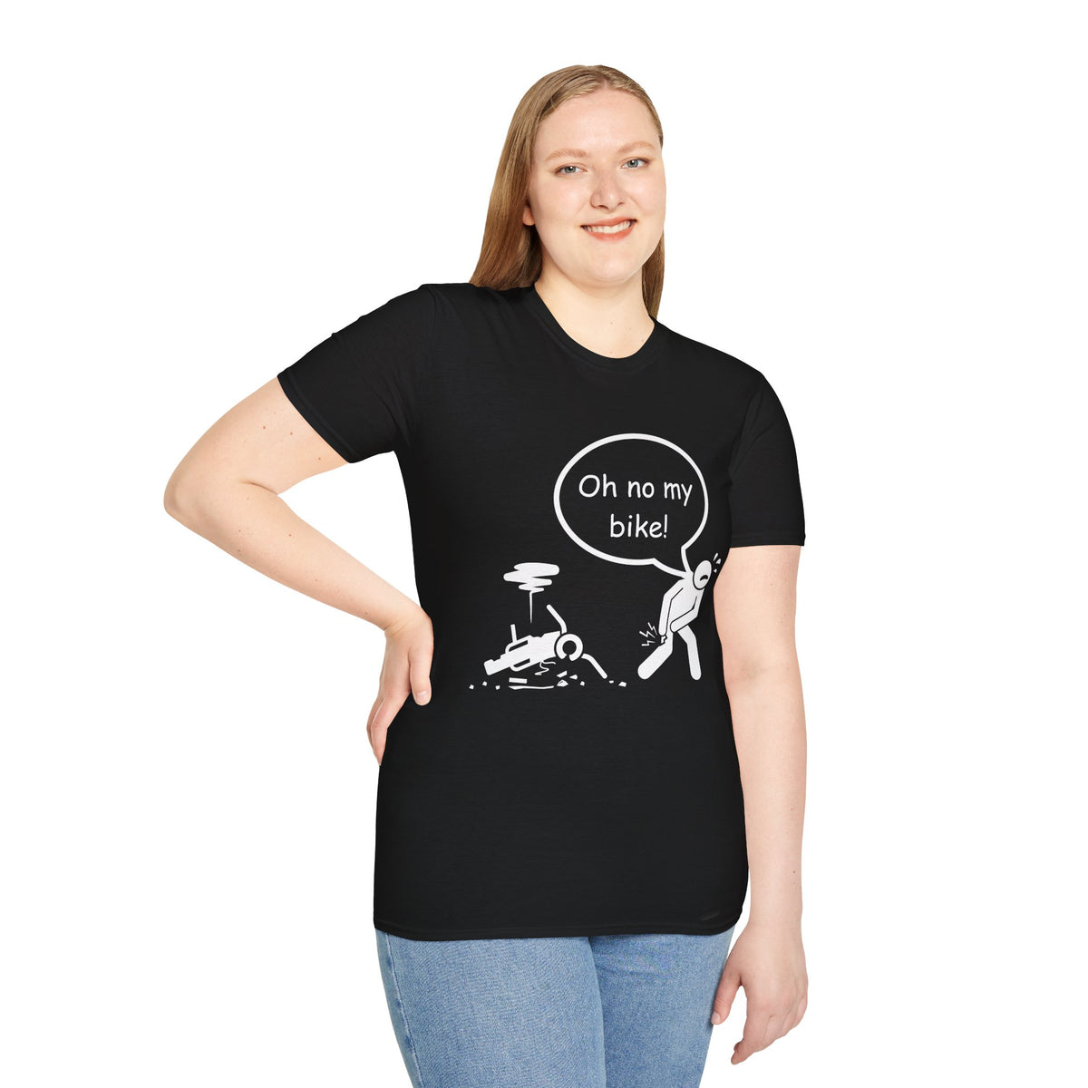 Motorbike T-shirt with 'Oh No My Bike!'