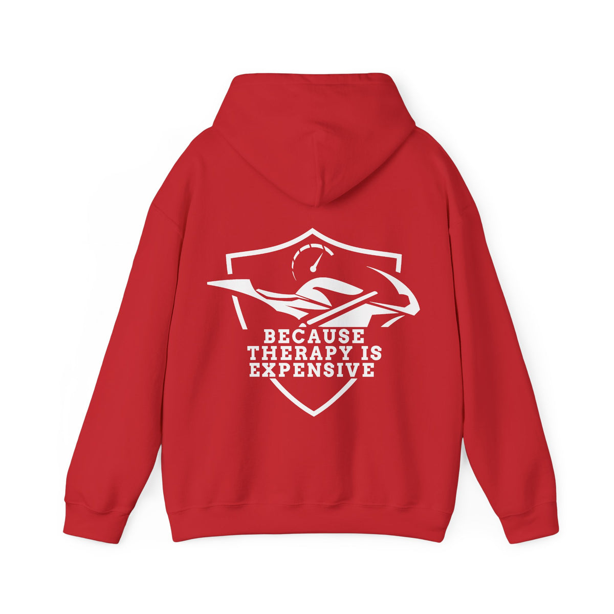 Unisex Heavy Blend™ Hooded Sweatshirt (Because Therapy Is Expensive) 2 Back