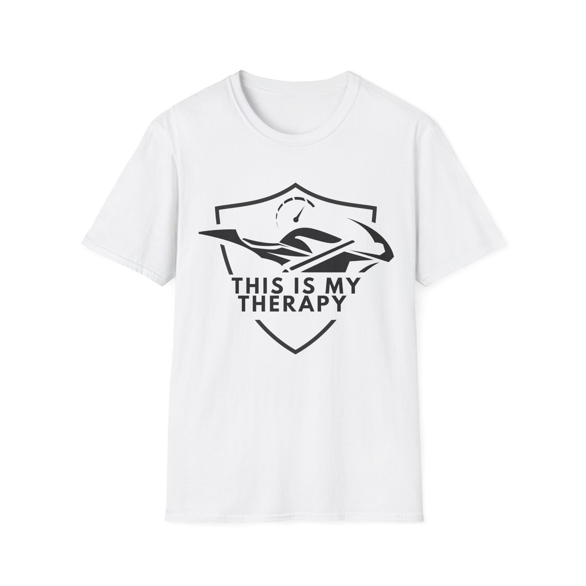 Motorbike T-shirt with 'This is my Therapy' (2)