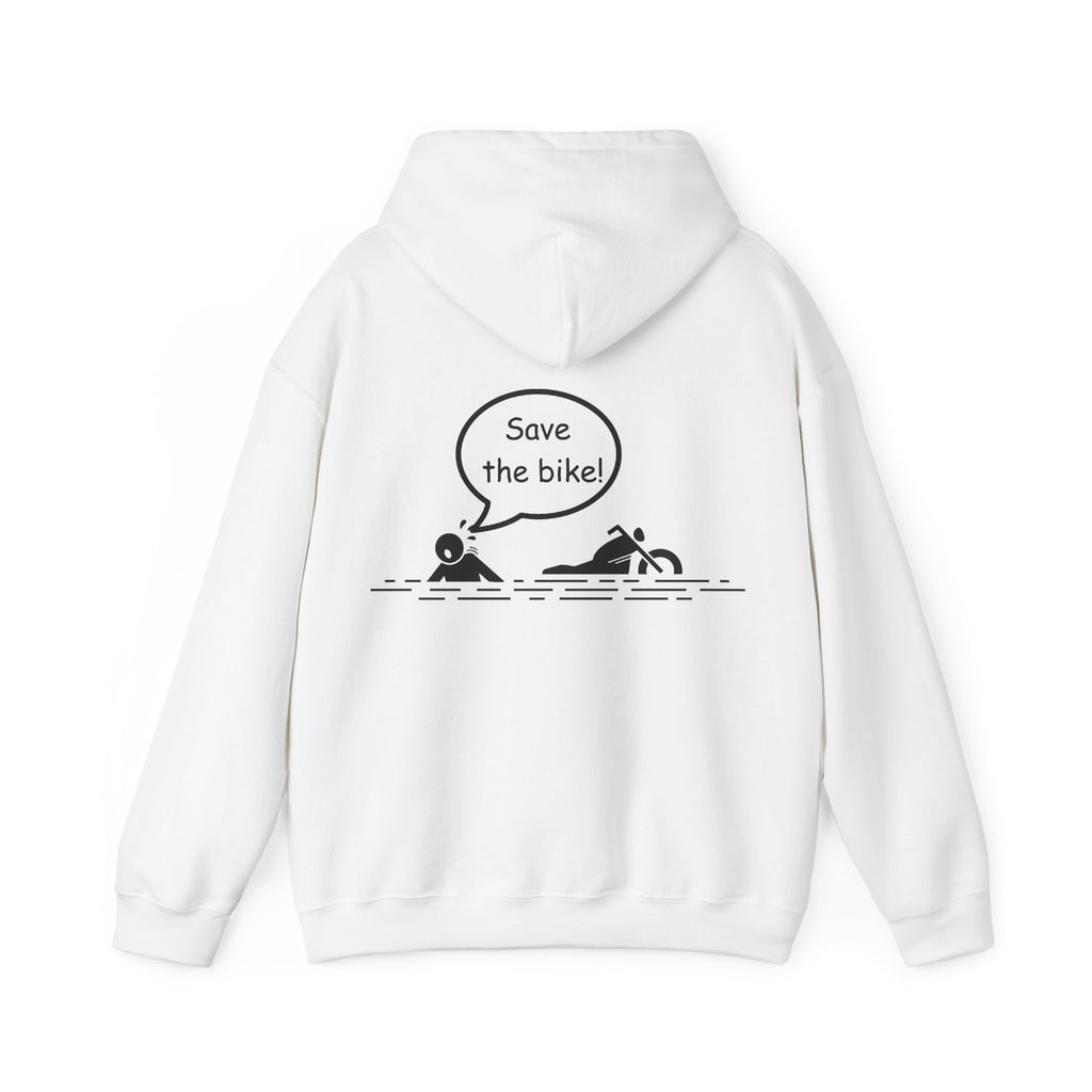 Unisex Heavy Blend™ Hooded Sweatshirt (Save The Bike) Back