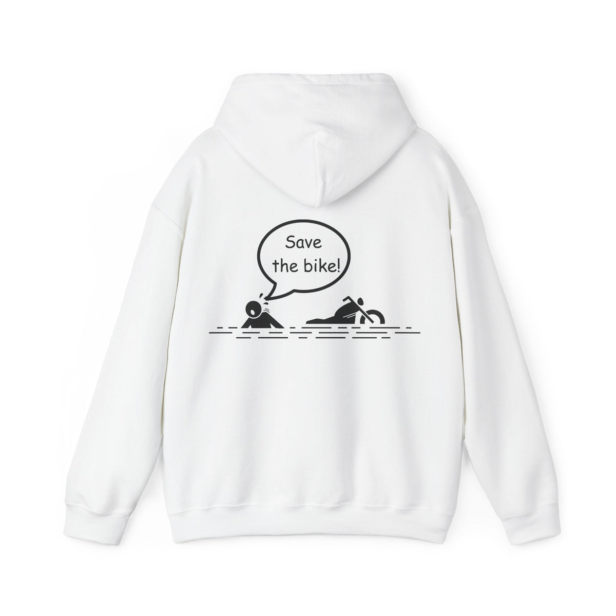 Unisex Heavy Blend™ Hooded Sweatshirt (Save The Bike) Back