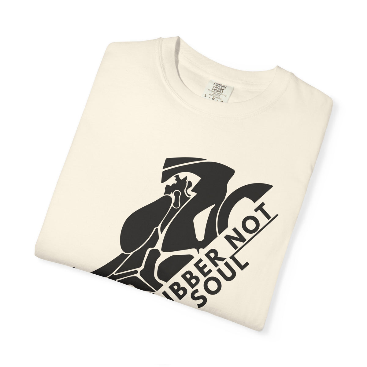 Non UK Sales Motorbike t-shirt  (Burn rubber, Not your soul) Bike B/W