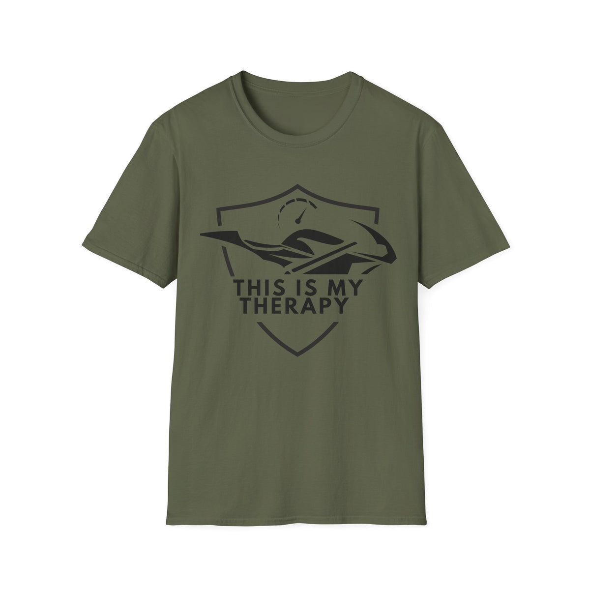 Motorbike T-shirt with 'This is my Therapy' (2)