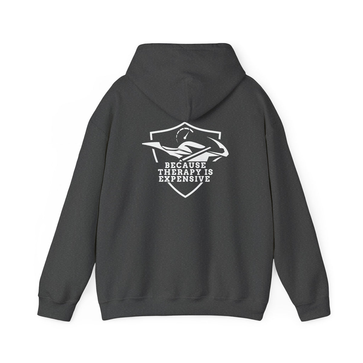 Non UK Sales Hooded Sweatshirt (Because therapy is expensive) W/B