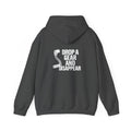 Non UK Sales Hooded Sweatshirt (Drop a gear and disappear) W/B