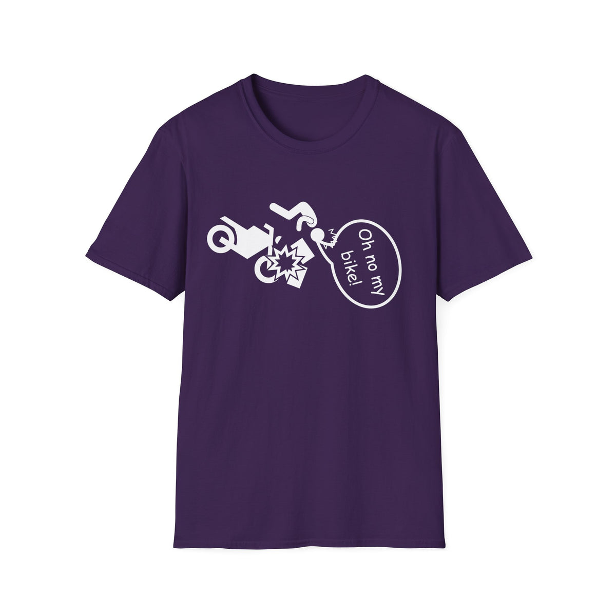 Motorbike T-shirt with 'Oh No My Bike!' (4)