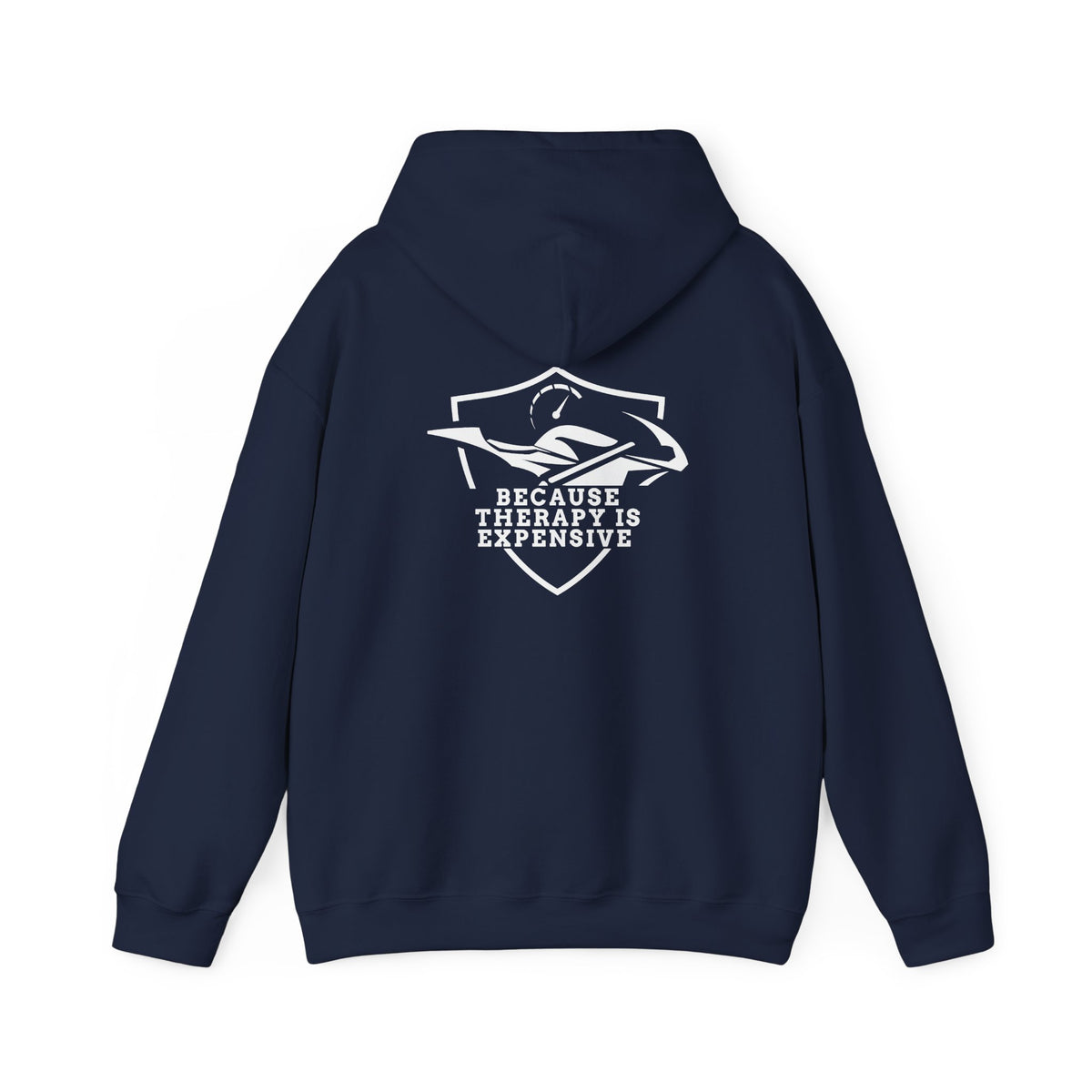 Non UK Sales Hooded Sweatshirt (Because therapy is expensive) W/B