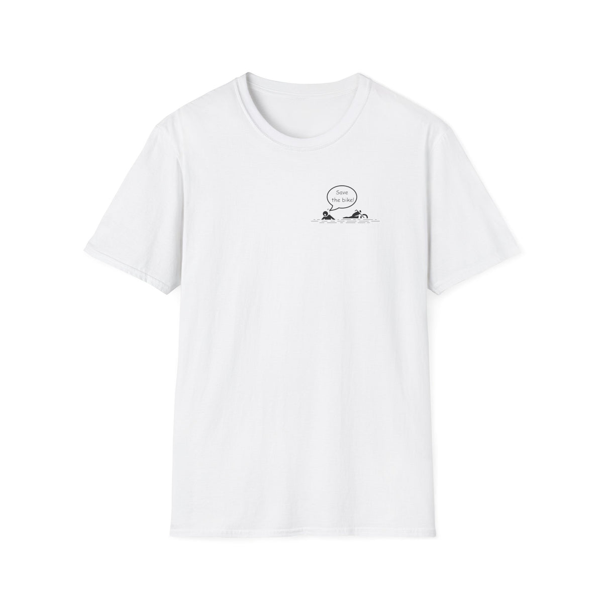 Motorbike T-shirt with 'Save The Bike!' Small Logo