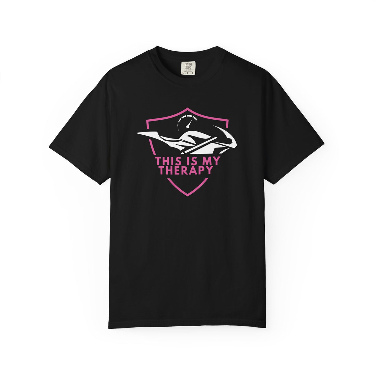 Non UK Sales Motorbike t-shirt  (This is my therapy)  P/B