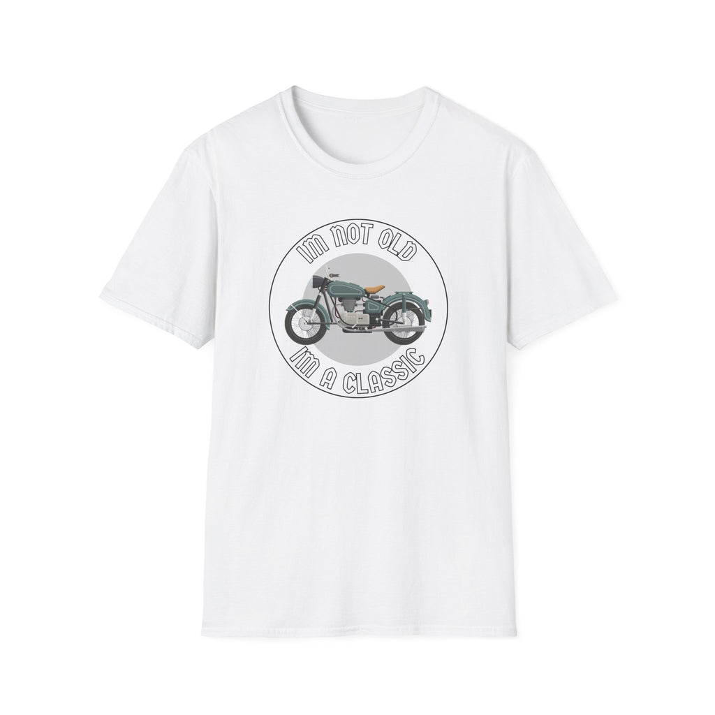 Motorbike T-shirt with 'Im Not Old Im A Classic'