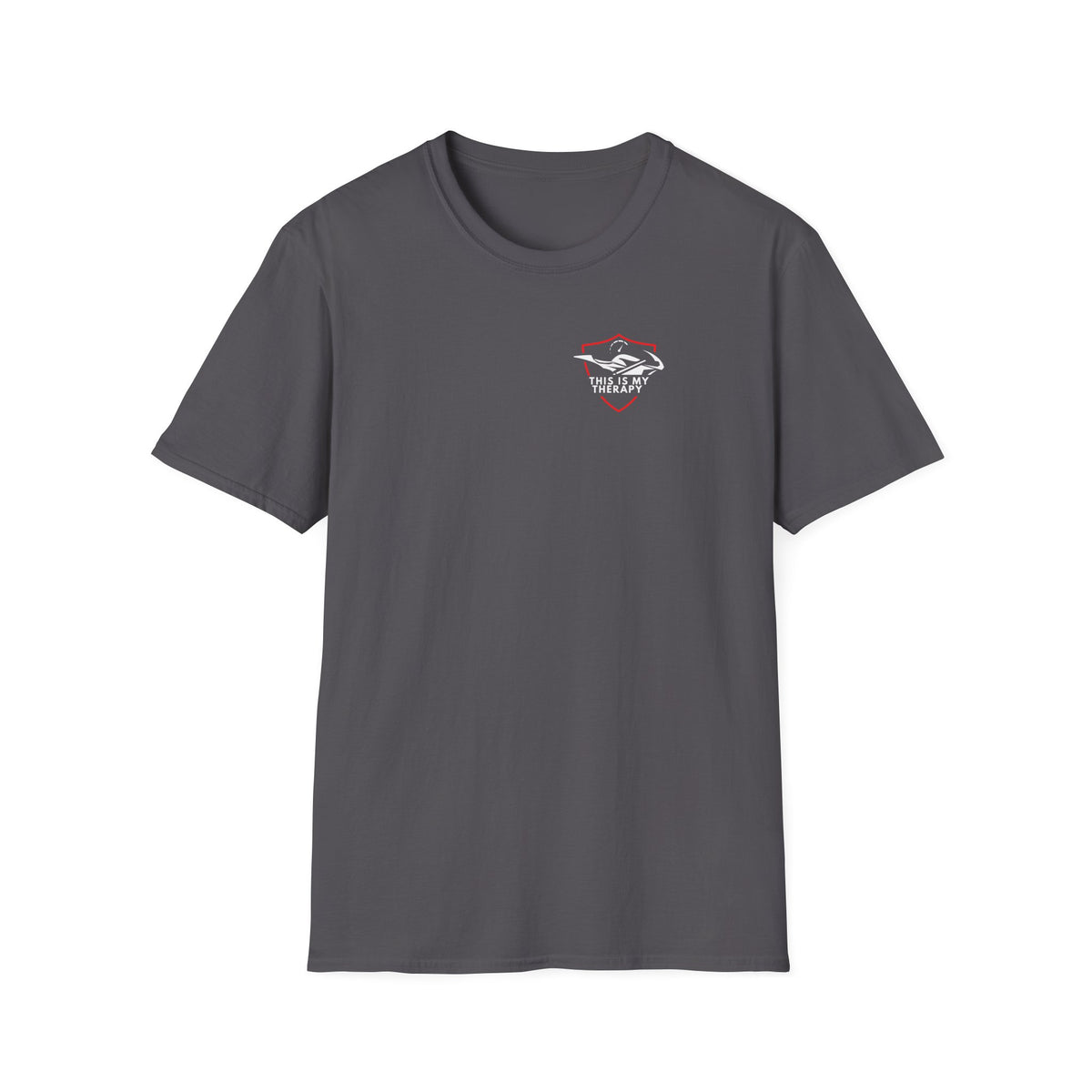 Motorbike T-shirt with 'This is my Therapy' (1) Small Logo