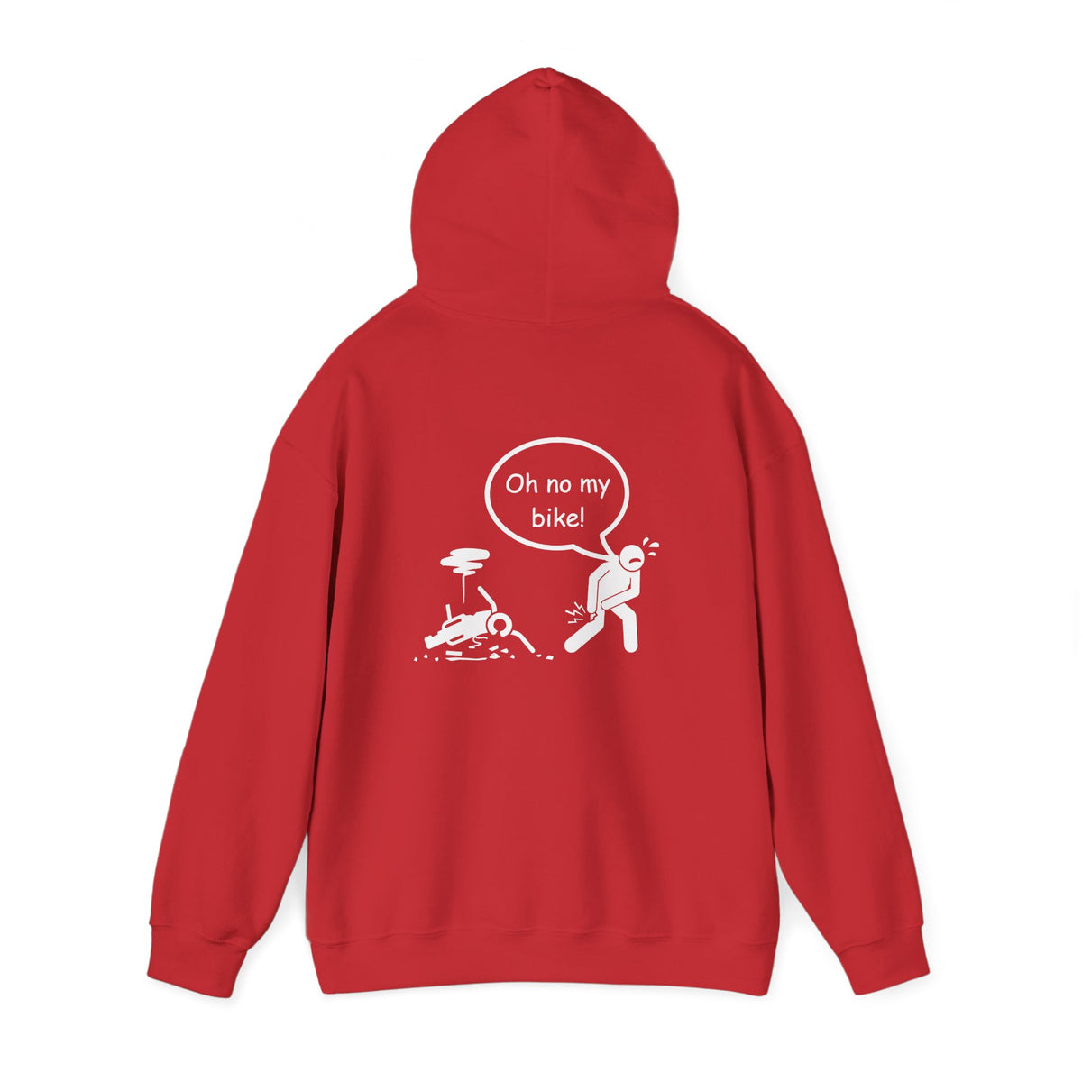 Non UK Sales Hooded Sweatshirt (Oh no my bike (Dropped) B/W