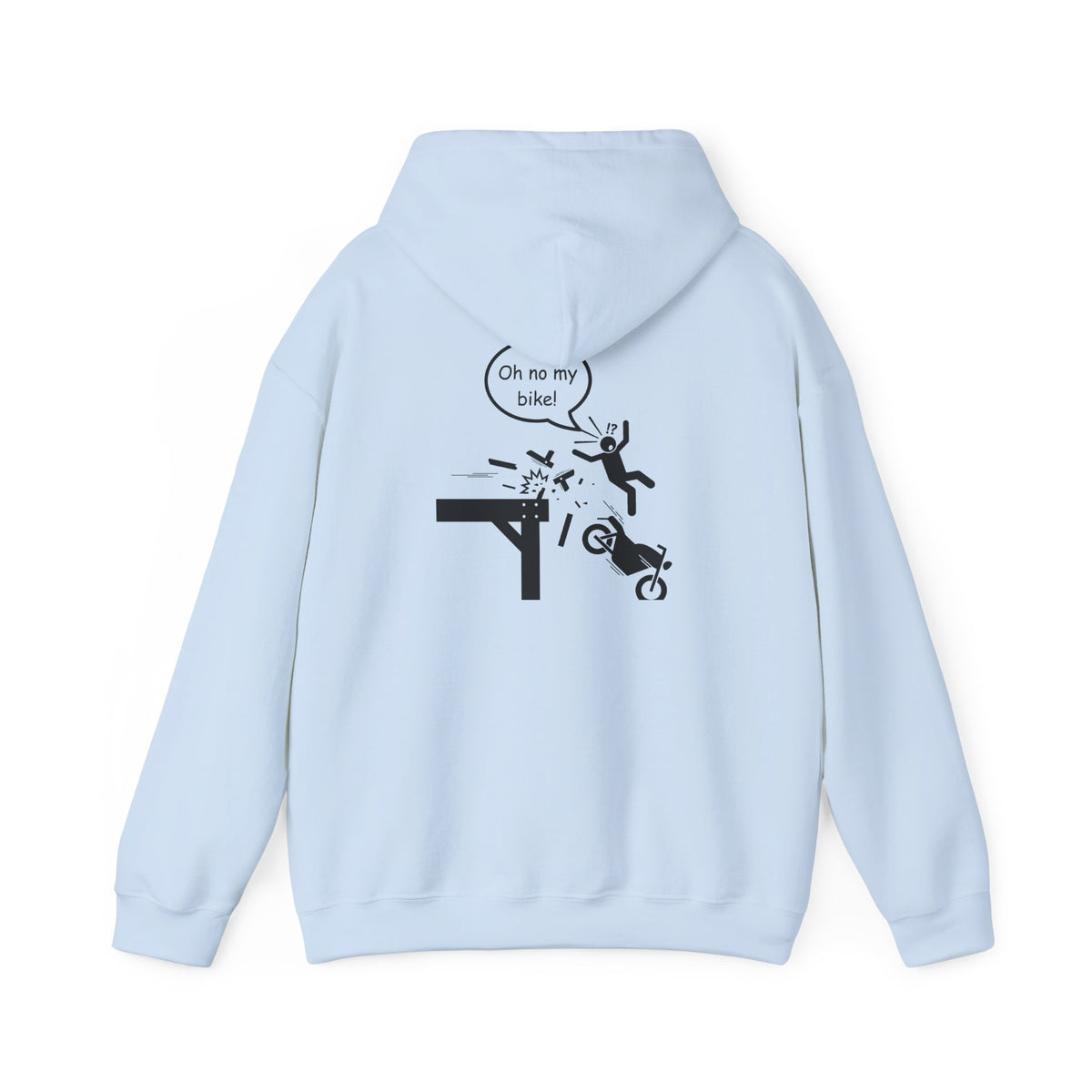 Non UK Sales Hooded Sweatshirt (Oh no my bike (Pier) W/B