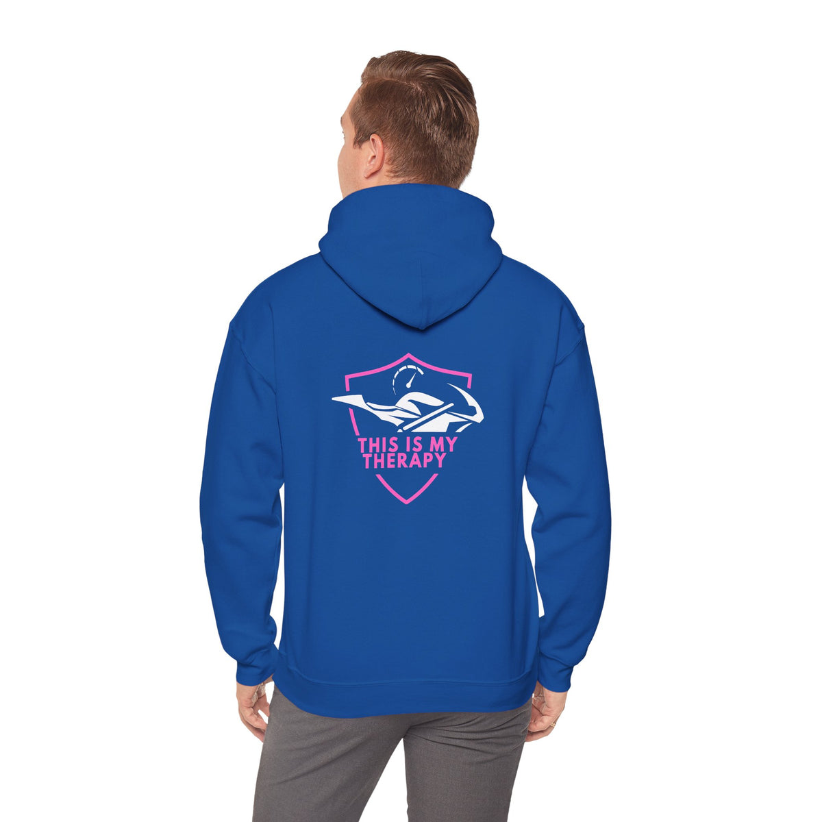Non UK Sales Hooded Sweatshirt (This is my therapy) P/B
