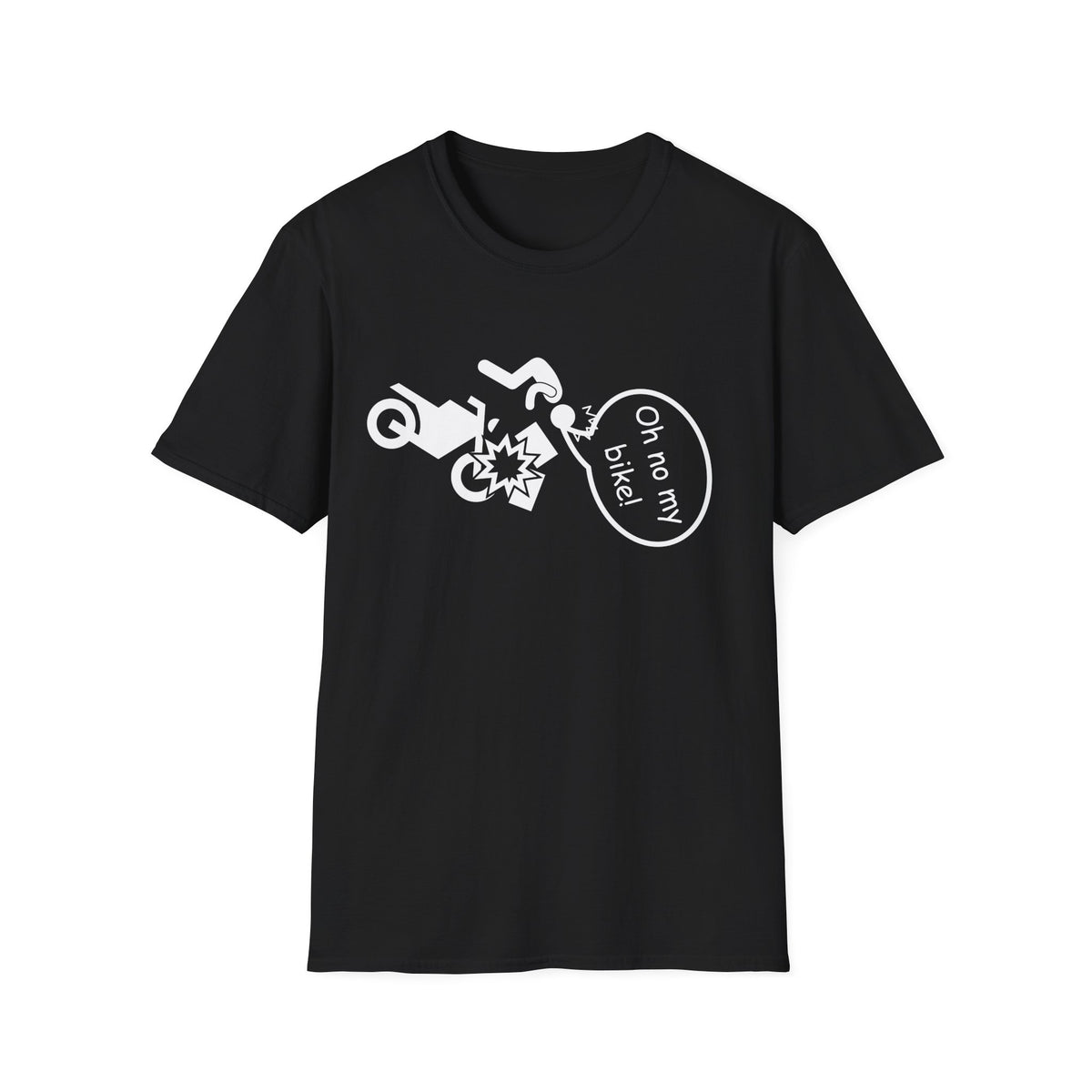 Motorbike T-shirt with 'Oh No My Bike!' (4)