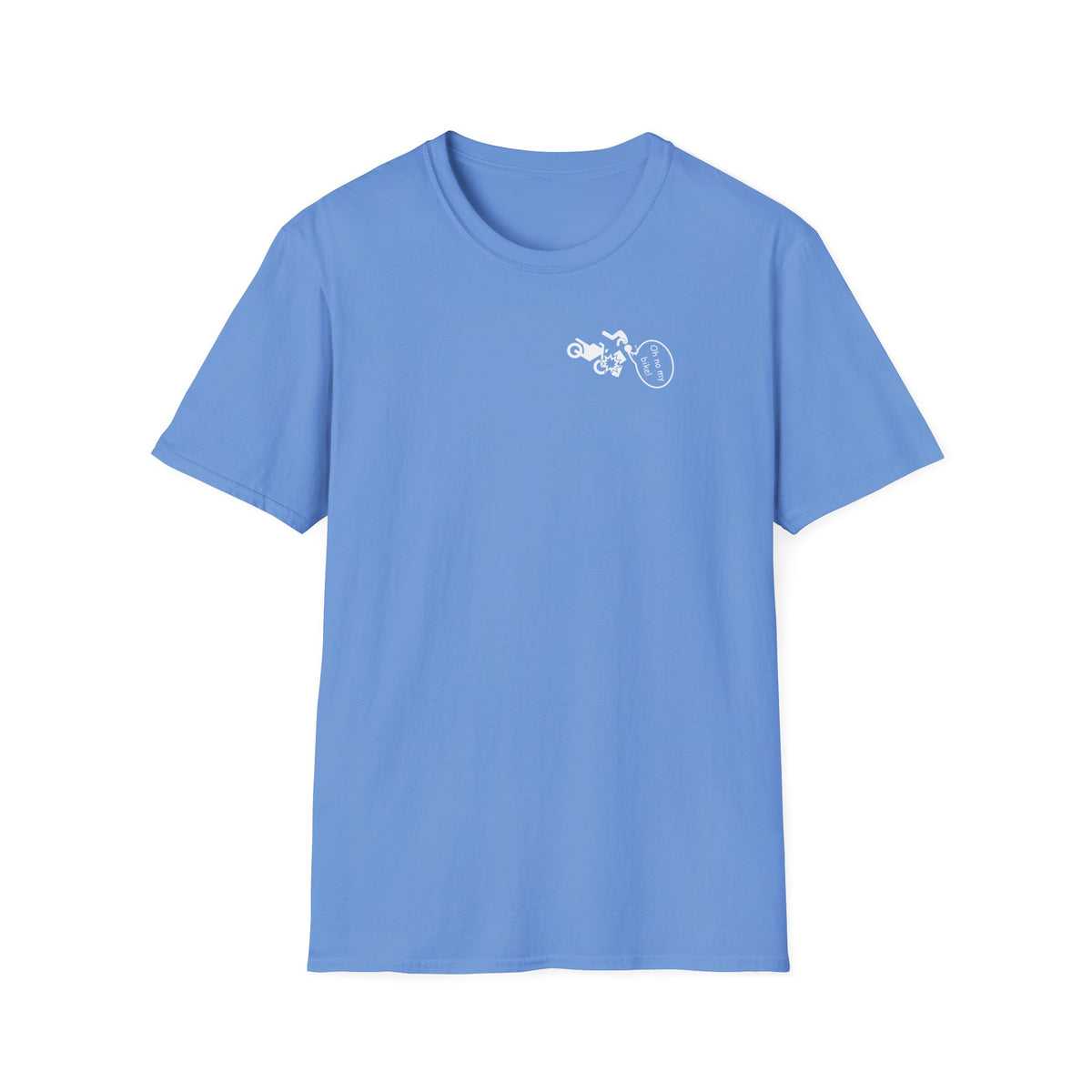Motorbike T-shirt with 'Oh No My Bike!' (4) Small Logo