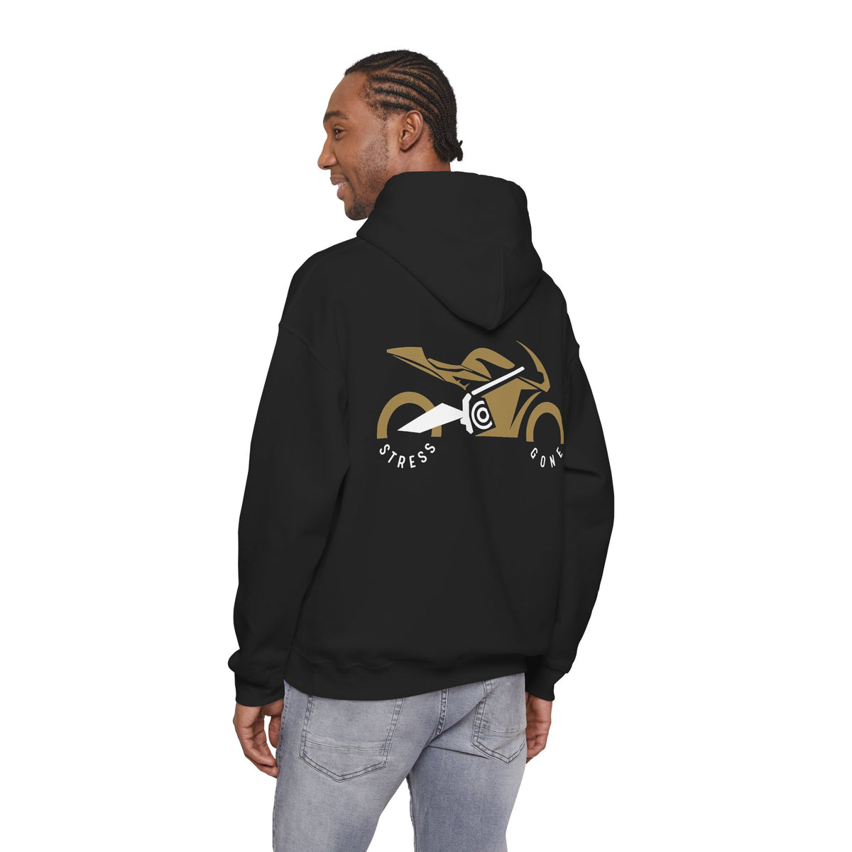 Unisex Heavy Blend™ Hooded Sweatshirt (Stress Gone) Back