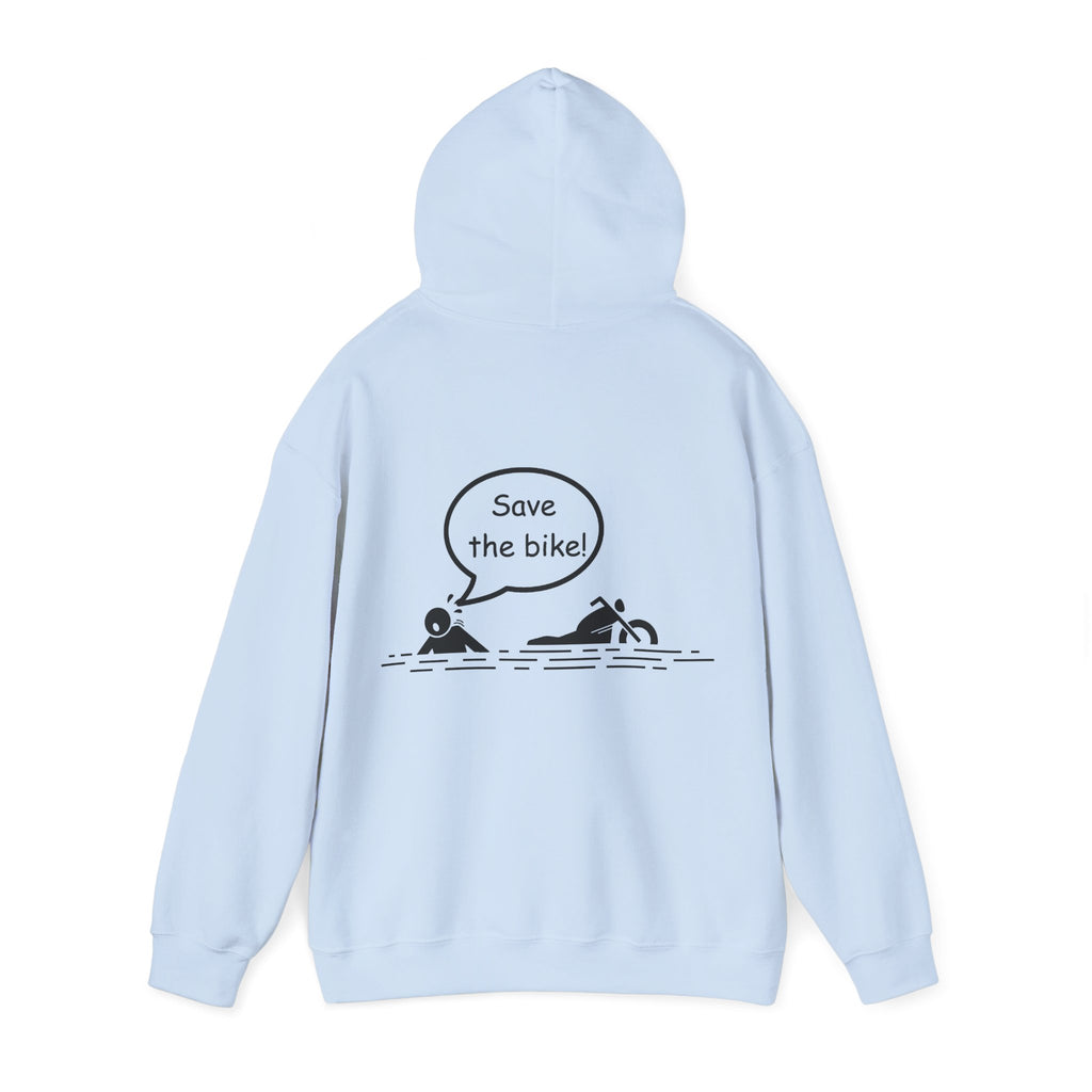 Unisex Heavy Blend™ Hooded Sweatshirt (Save The Bike) Back