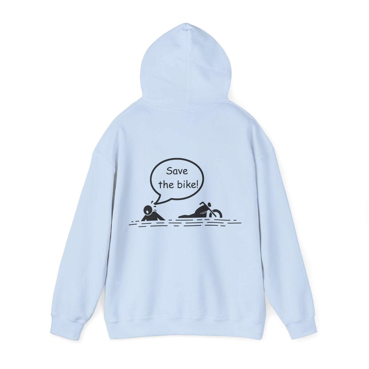 Unisex Heavy Blend™ Hooded Sweatshirt (Save The Bike) Back