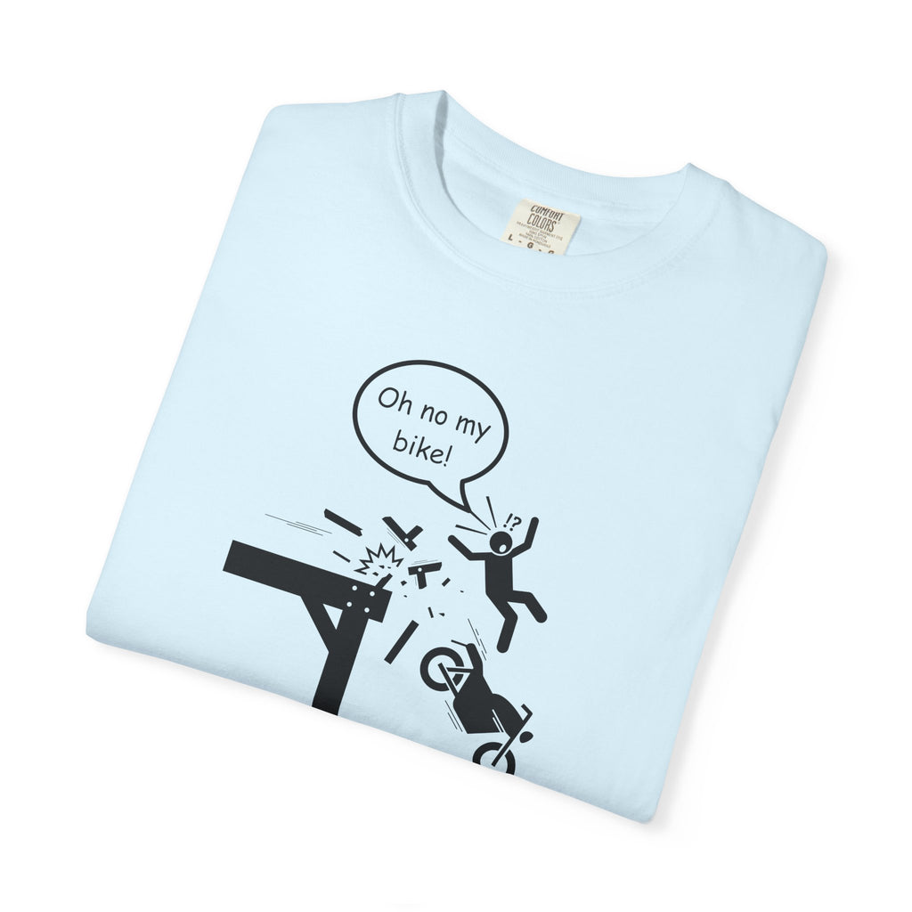 Non UK Sales Motorbike t-shirt  (Oh no my bike)  Pier B/W