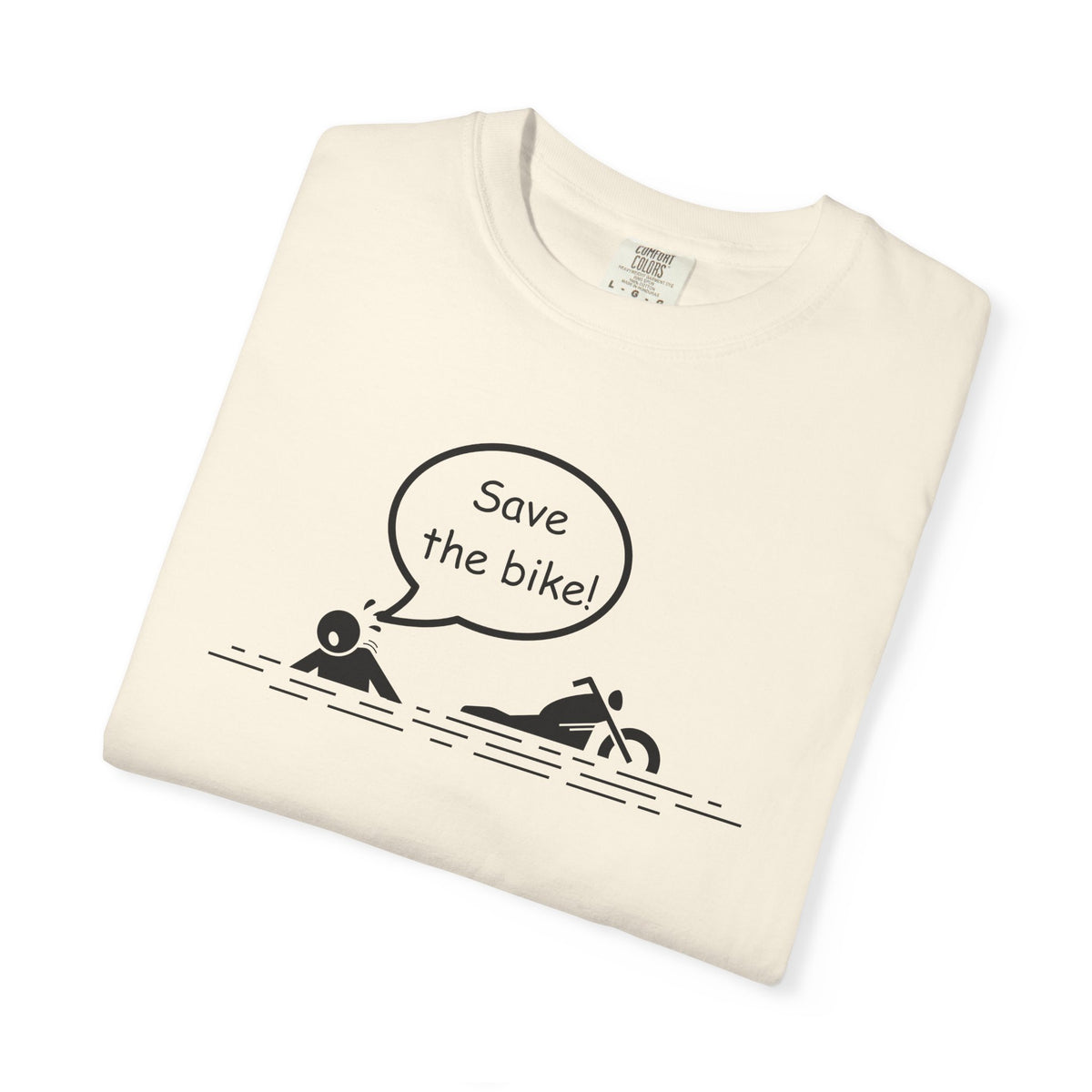 Non UK Sales Motorbike t-shirt (Save The Bike)  B/W