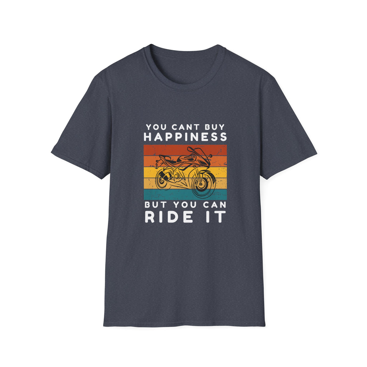 Motorbike T-shirt with You Cant Buy Happiness, But You Can Ride It' (2)