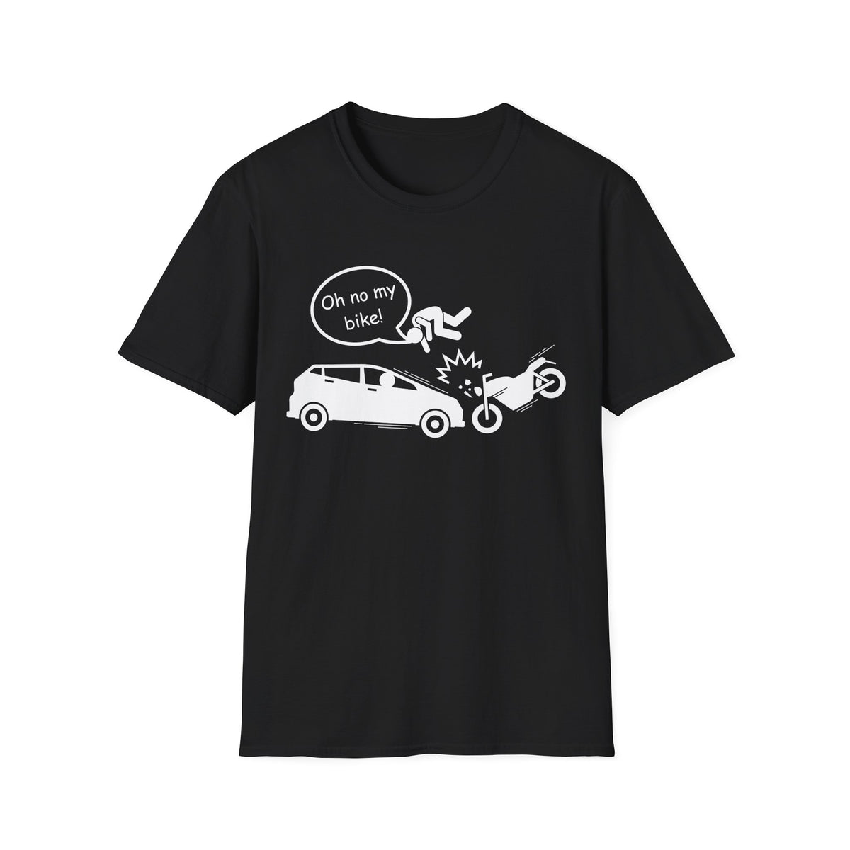 Motorbike T-shirt with 'Oh No My Bike!' (3)