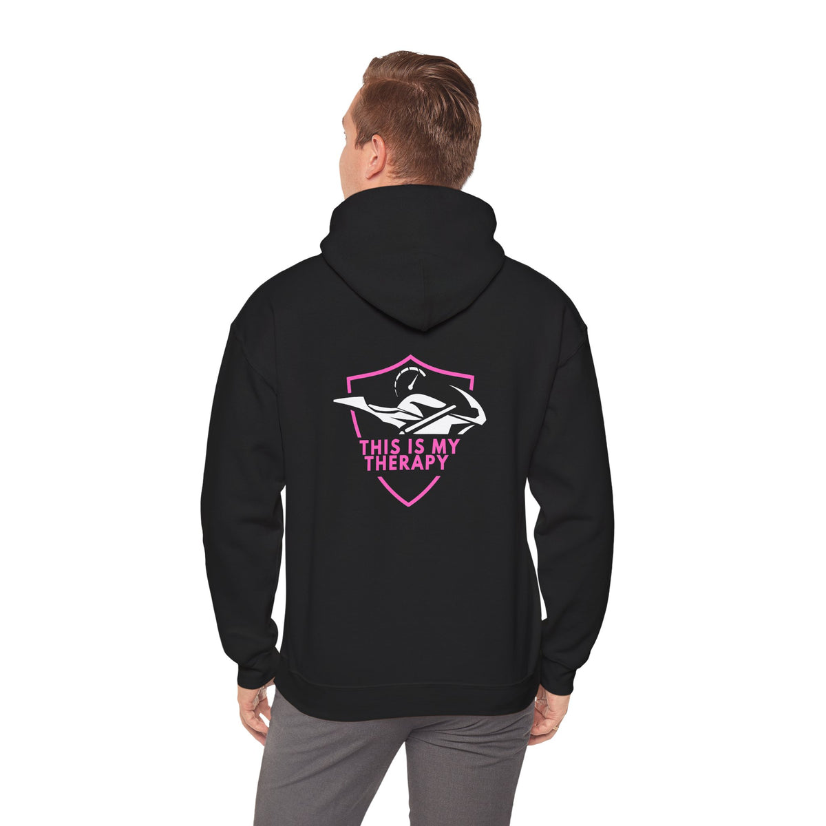 Non UK Sales Hooded Sweatshirt (This is my therapy) P/B