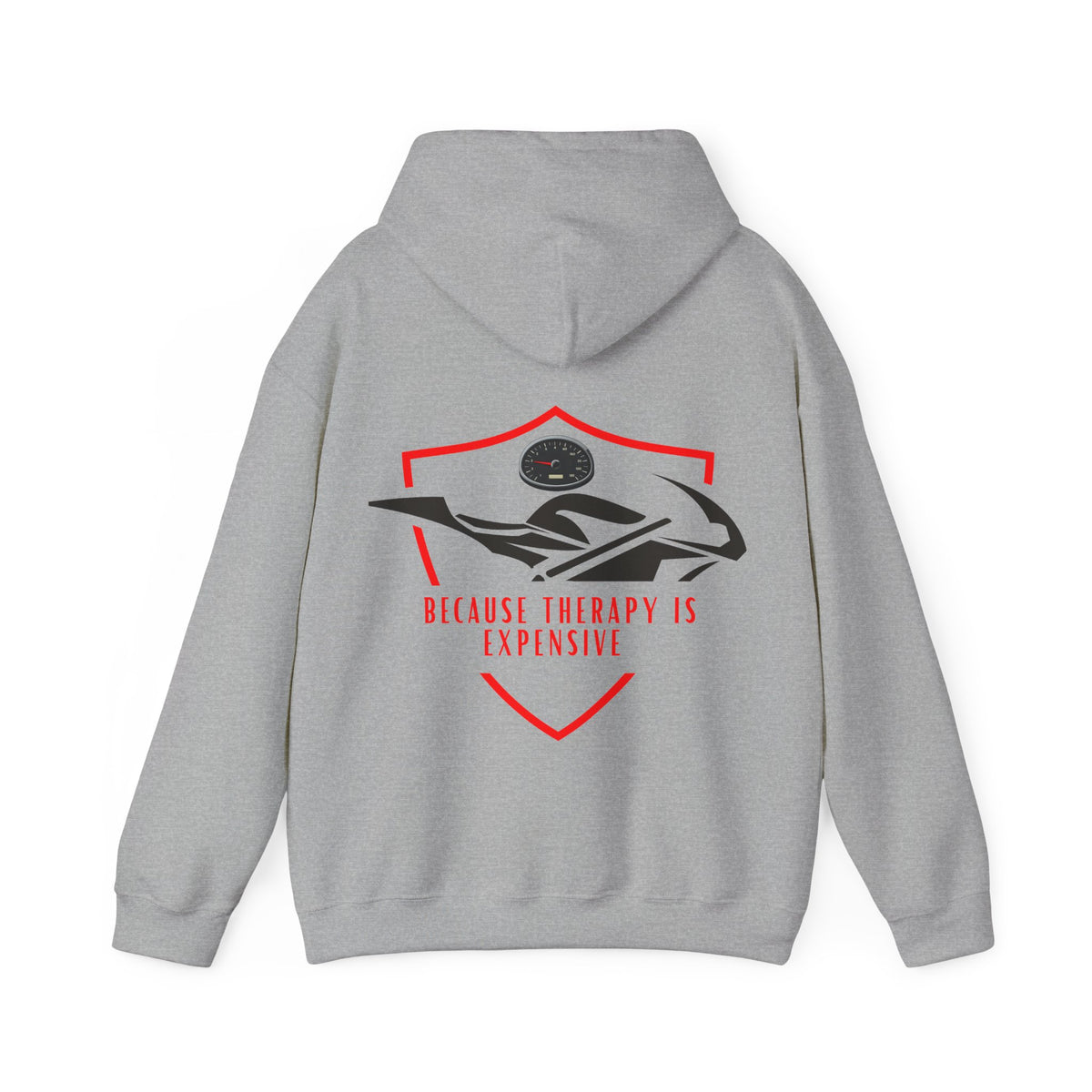 Unisex Heavy Blend™ Hooded Sweatshirt (Because Therapy Is Expensive) 1 Back