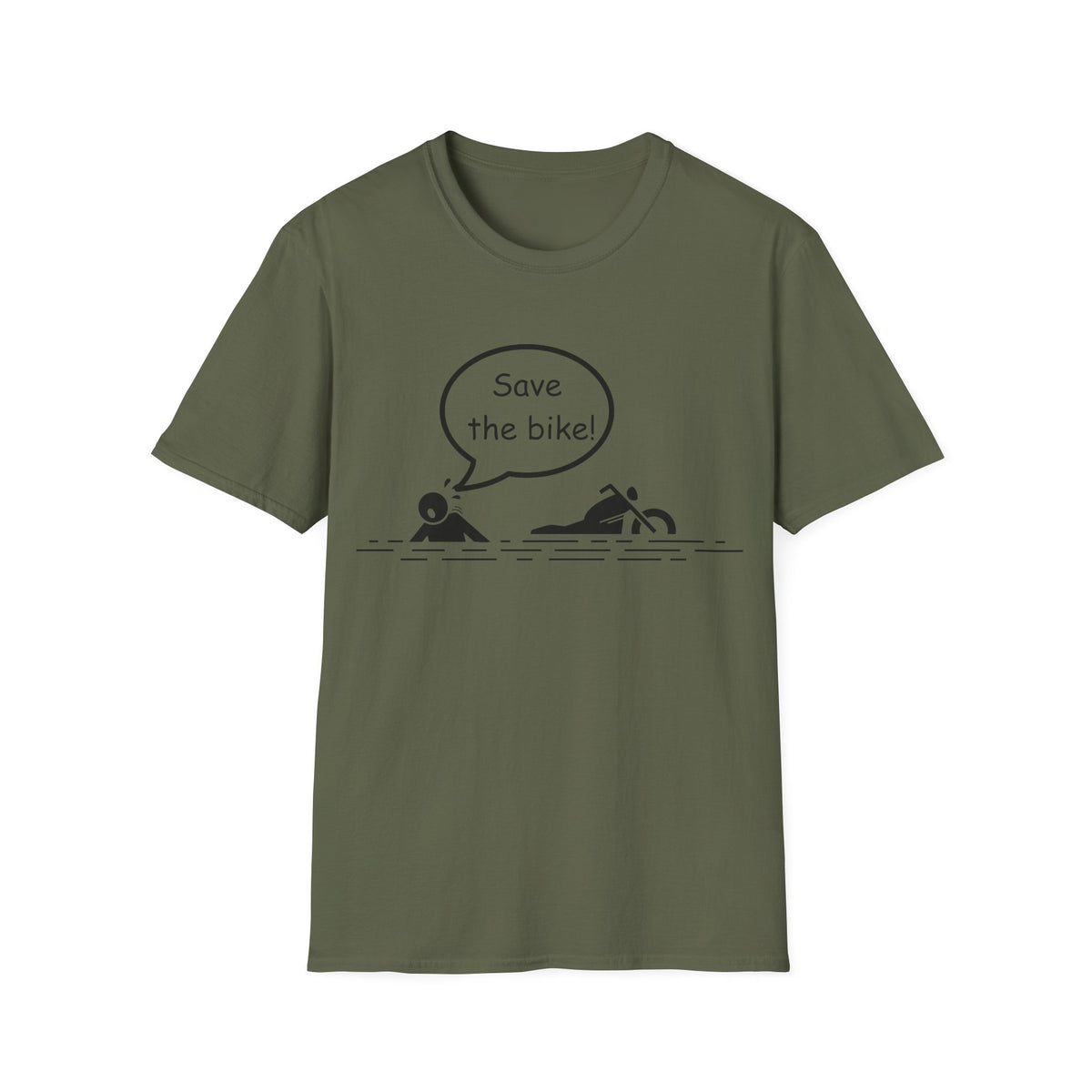 Motorbike T-shirt with 'Save The Bike!'