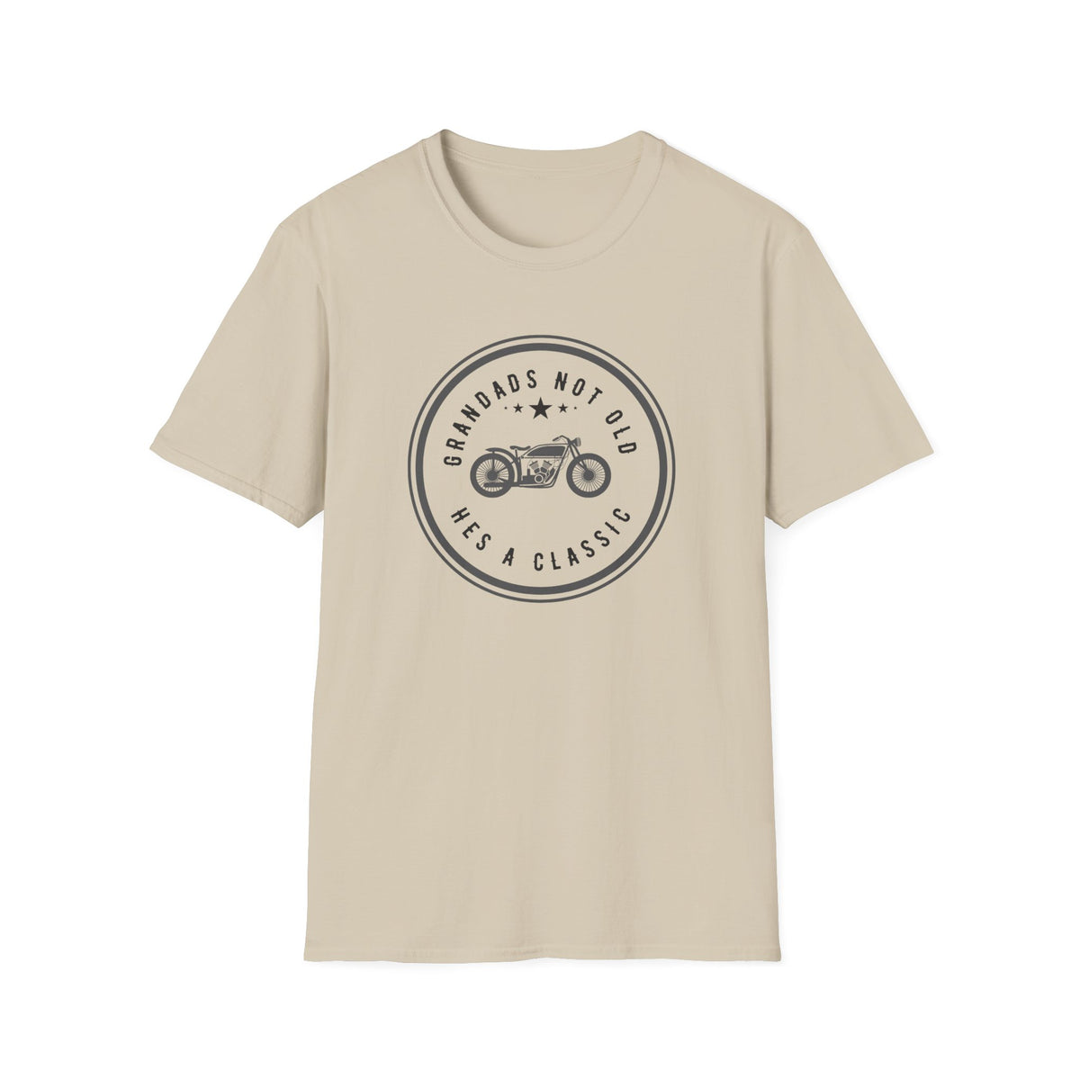 Motorbike T-shirt with 'Grandads Not Old Hes A Classic' (2)