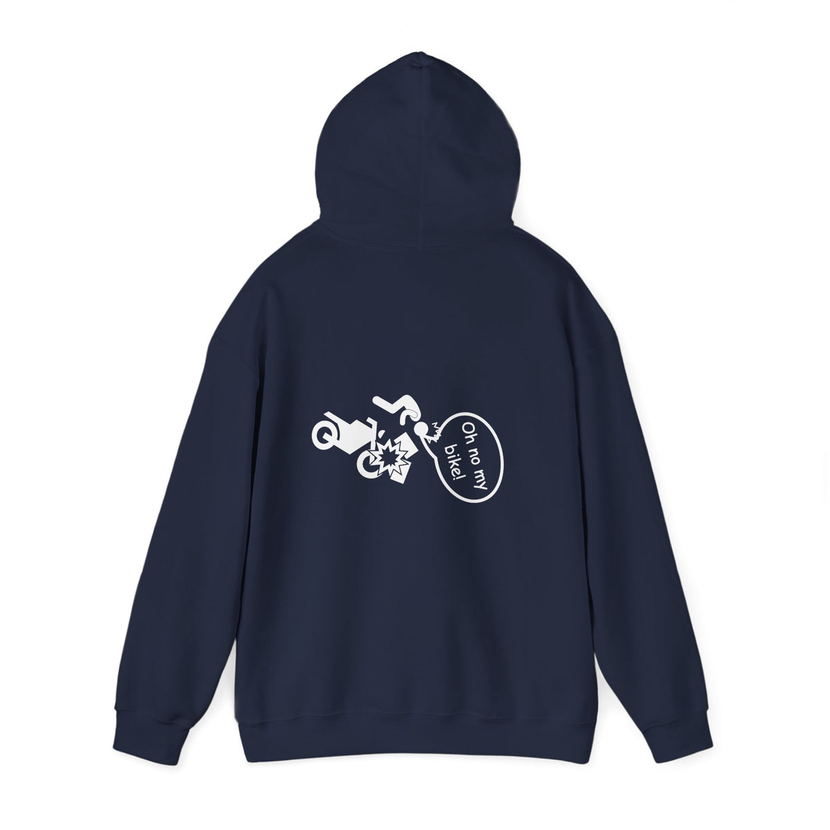Non UK Sales Hooded Sweatshirt (Oh no my bike (Boxes) B/W