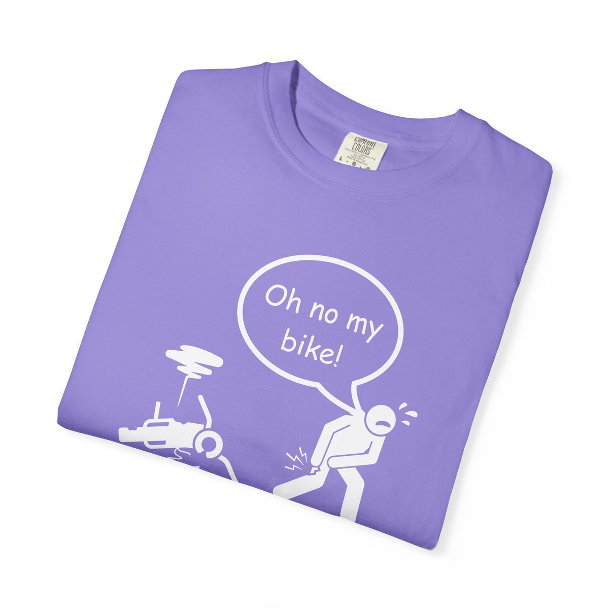 Non UK Sales Motorbike t-shirt  (Oh no my bike)  Dropped W/B