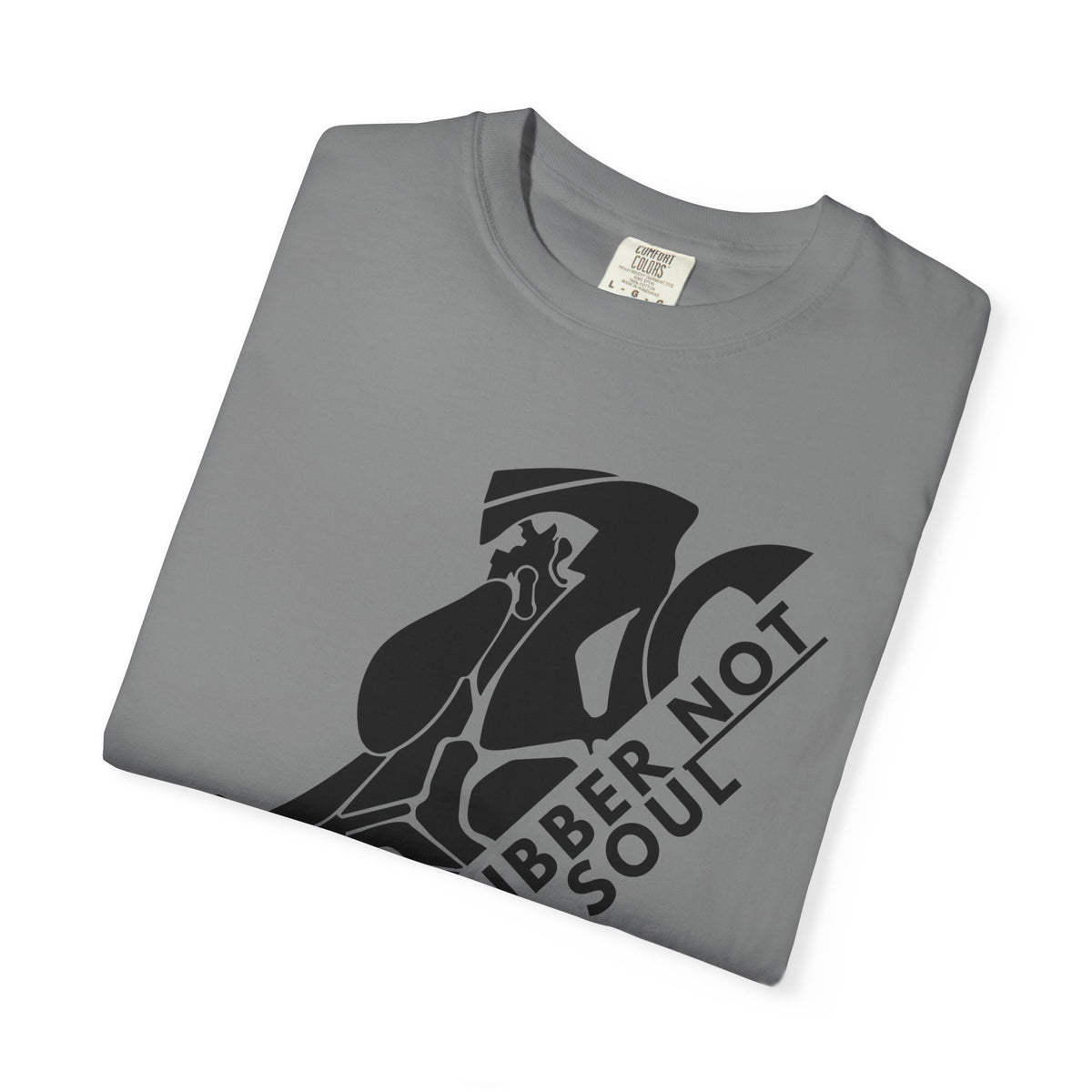 Non UK Sales Motorbike t-shirt  (Burn rubber, Not your soul) Bike B/W