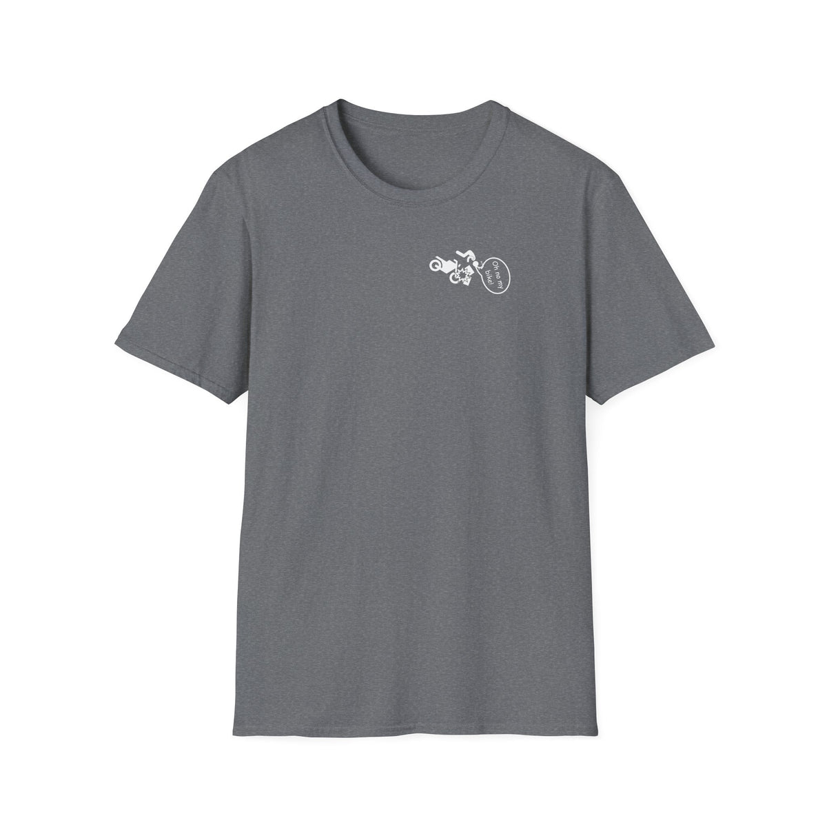Motorbike T-shirt with 'Oh No My Bike!' (4) Small Logo