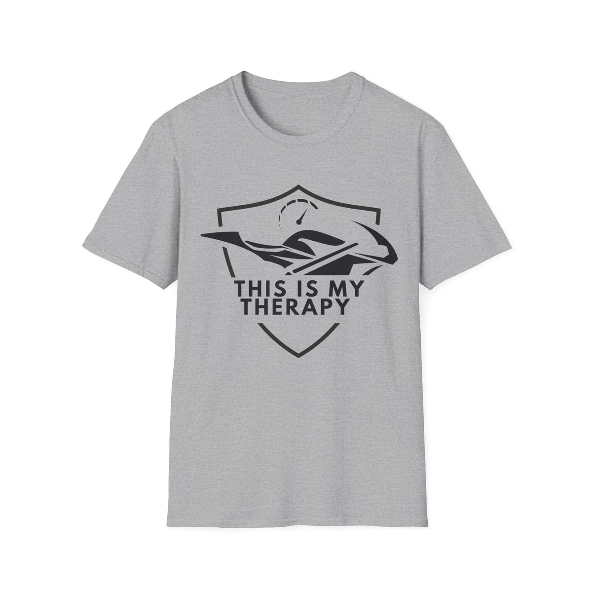 Motorbike T-shirt with 'This is my Therapy' (2)