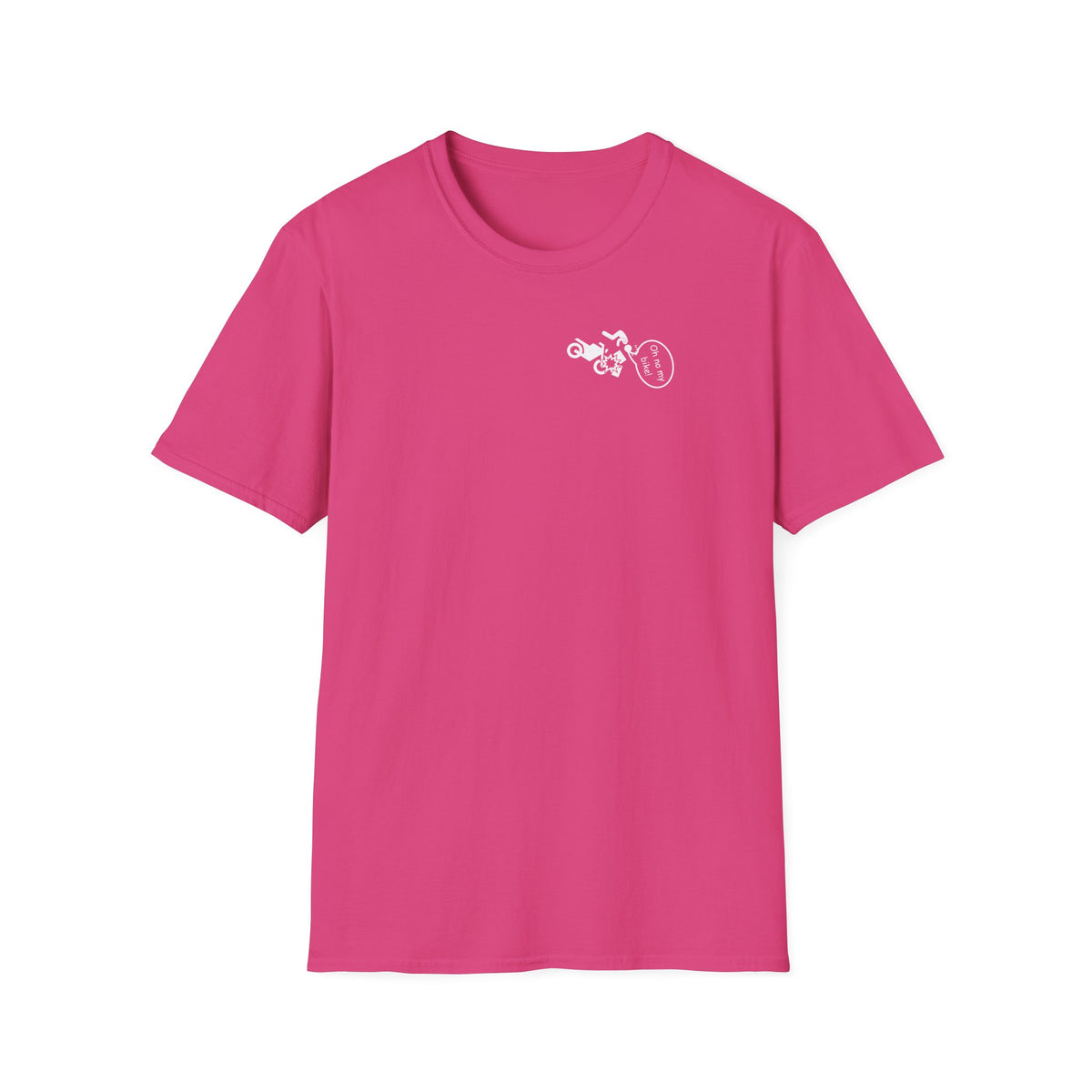 Motorbike T-shirt with 'Oh No My Bike!' (4) Small Logo