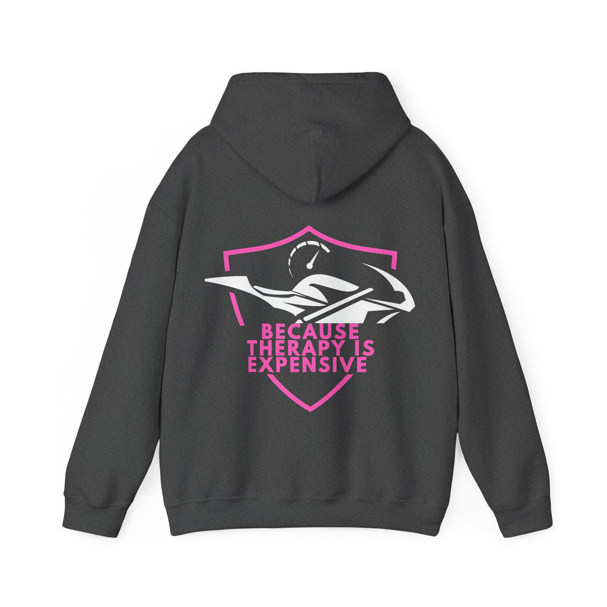 Unisex Heavy Blend™ Hooded Sweatshirt (Because Therapy Is Expensive) 3 Back