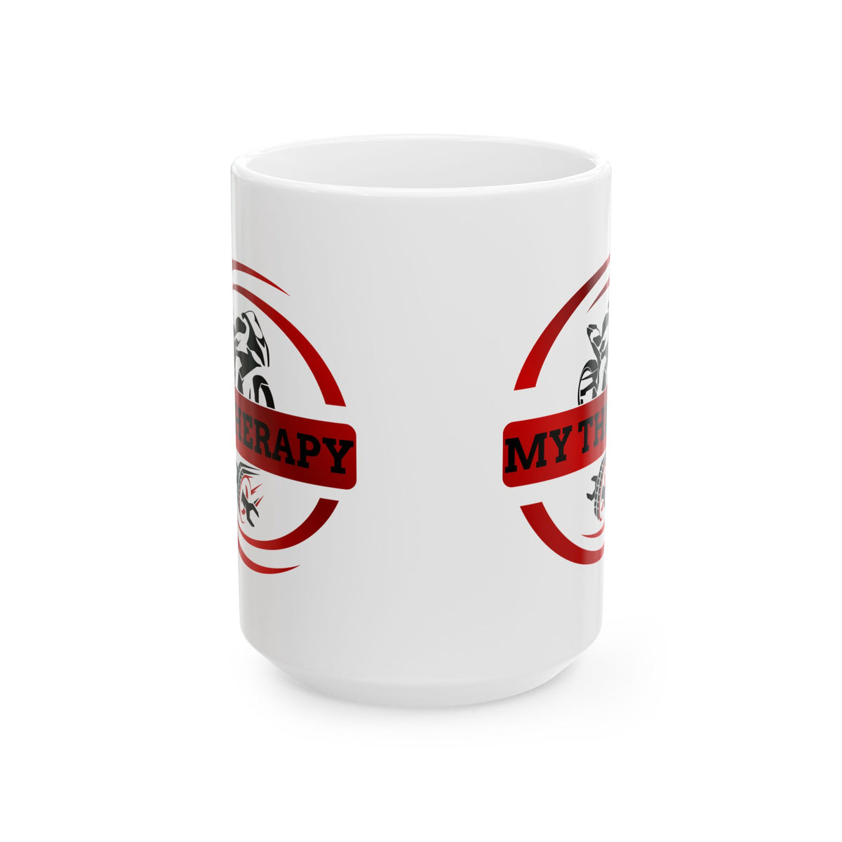 Non UK Sales 11oz And 15oz White Mug With (My Therapy) R/W