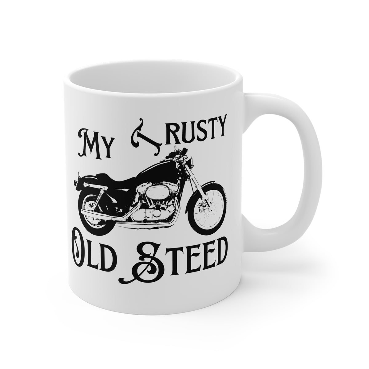 11oz White Mug With 'My Trusty (Rusty) Old Steed' (2)