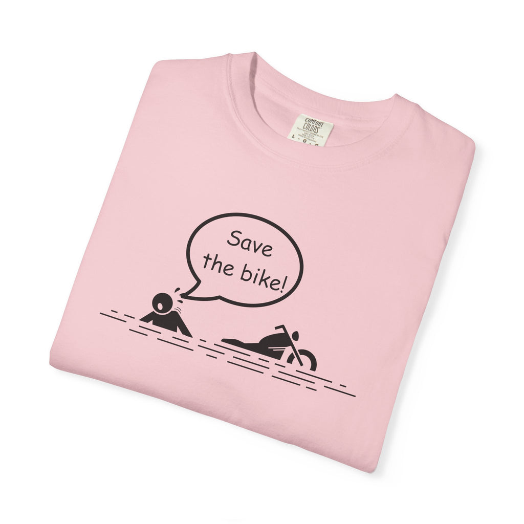Non UK Sales Motorbike t-shirt (Save The Bike)  B/W