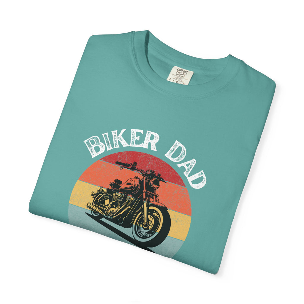Non UK Sales Motorbike t-shirt  (Biker Dad, Like a normal Dad, Just faster) W/B