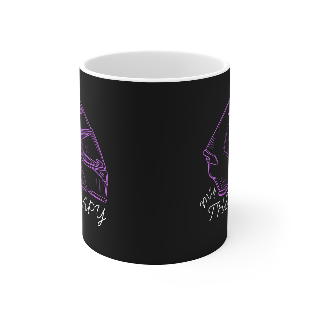 11oz White Mug With (My therapy) (3)