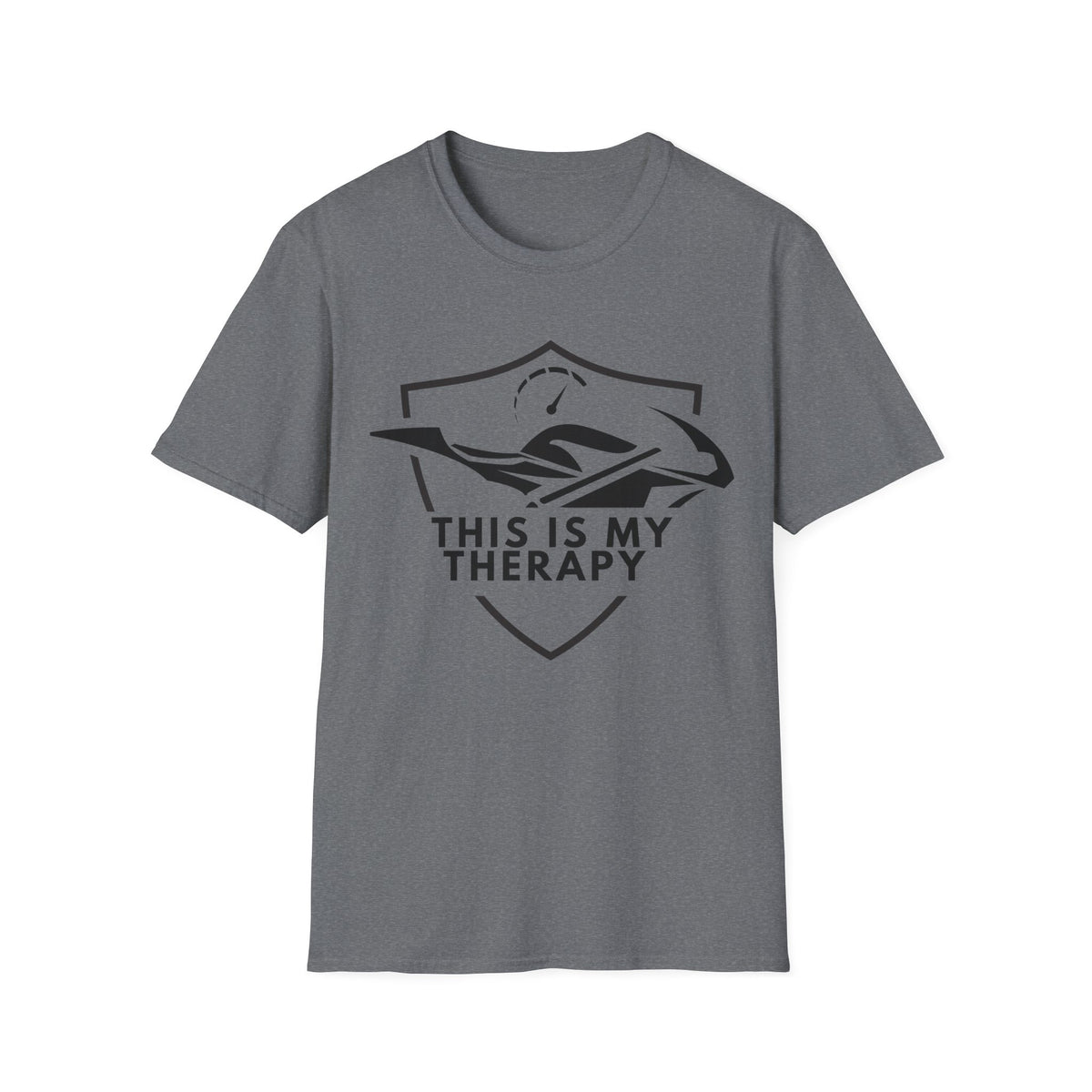 Motorbike T-shirt with 'This is my Therapy' (2)