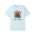Non UK Sales Motorbike t-shirt  (Biker Dad, Like a normal Dad, Just faster) B/W