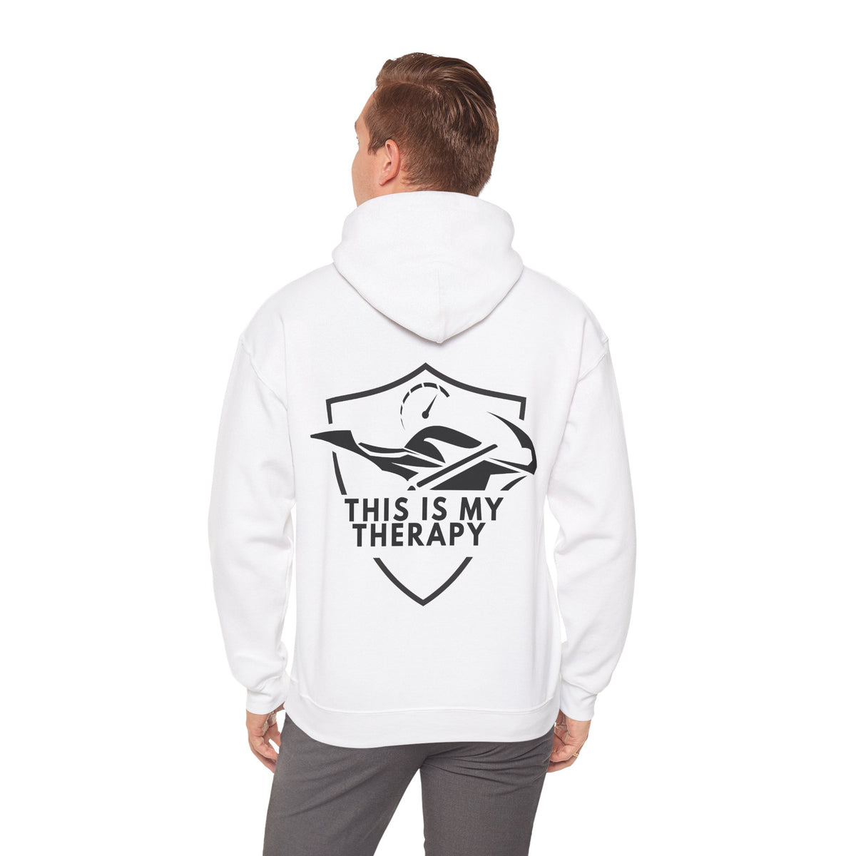 Unisex Heavy Blend™ Hooded Sweatshirt (This Is My Therapy) 2 Back