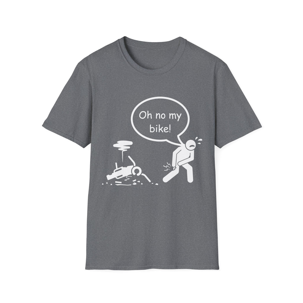 Motorbike T-shirt with 'Oh No My Bike!'