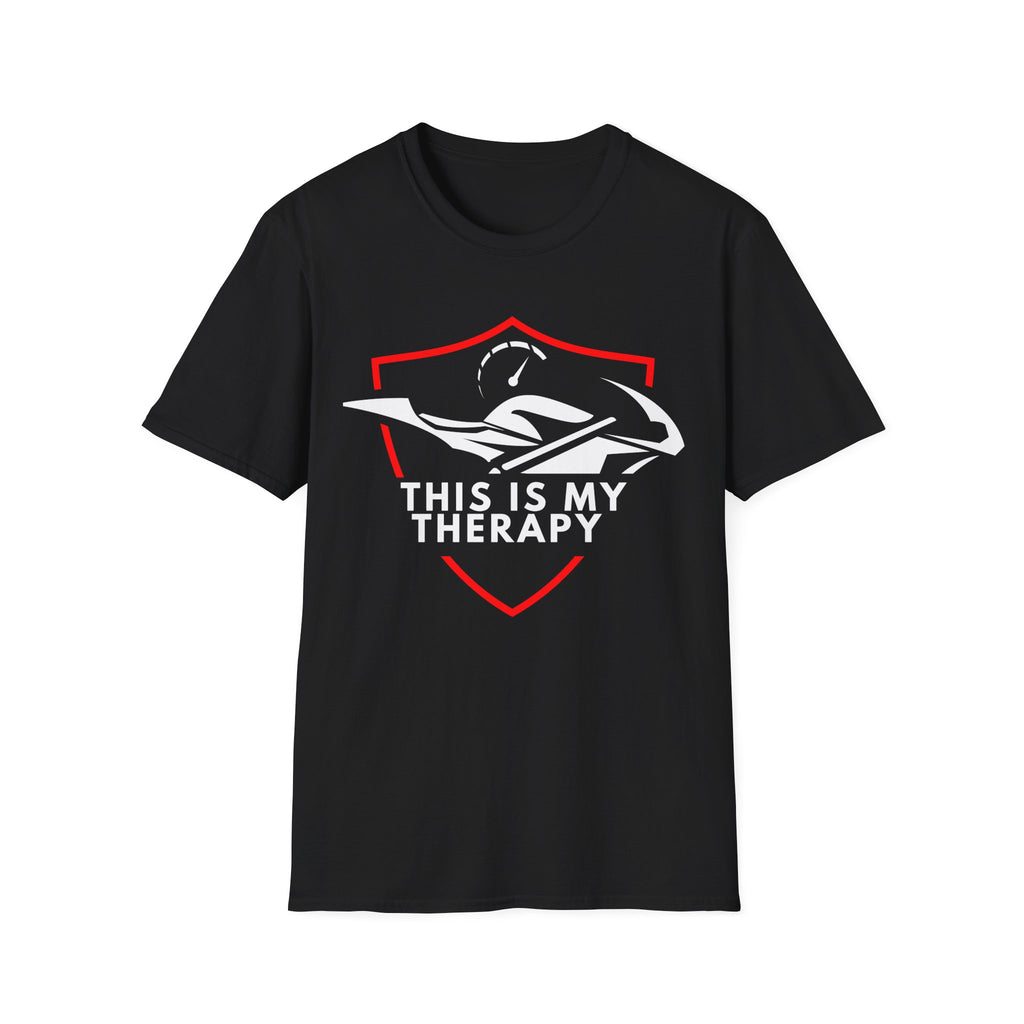 Motorbike T-shirt with 'This is my Therapy' (1)