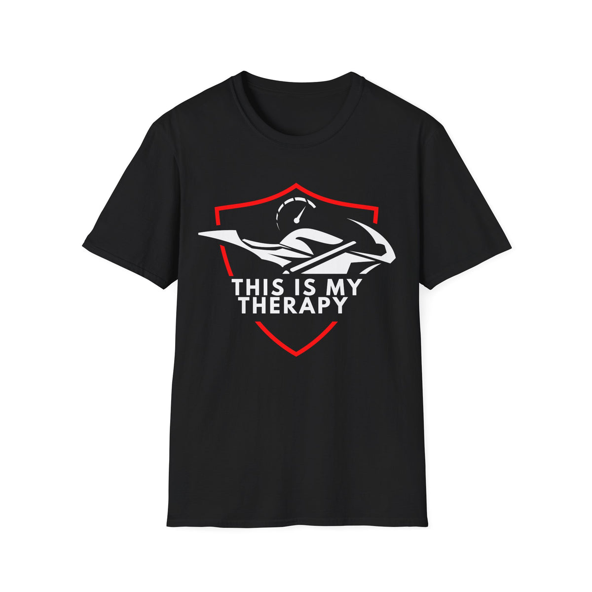 Motorbike T-shirt with 'This is my Therapy' (1)