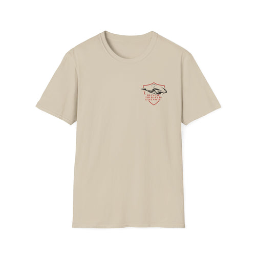 Motorbike T-shirt with 'Because Therapy is Expensive' (4) Small Logo